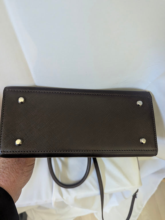 Burberry Brown Leather Two - Way Crossbody/Handbag