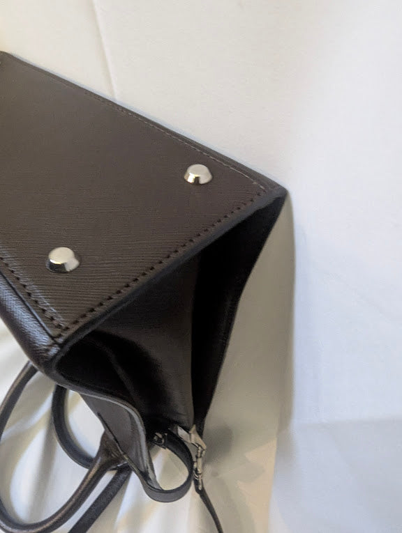 Burberry Brown Leather Two - Way Crossbody/Handbag