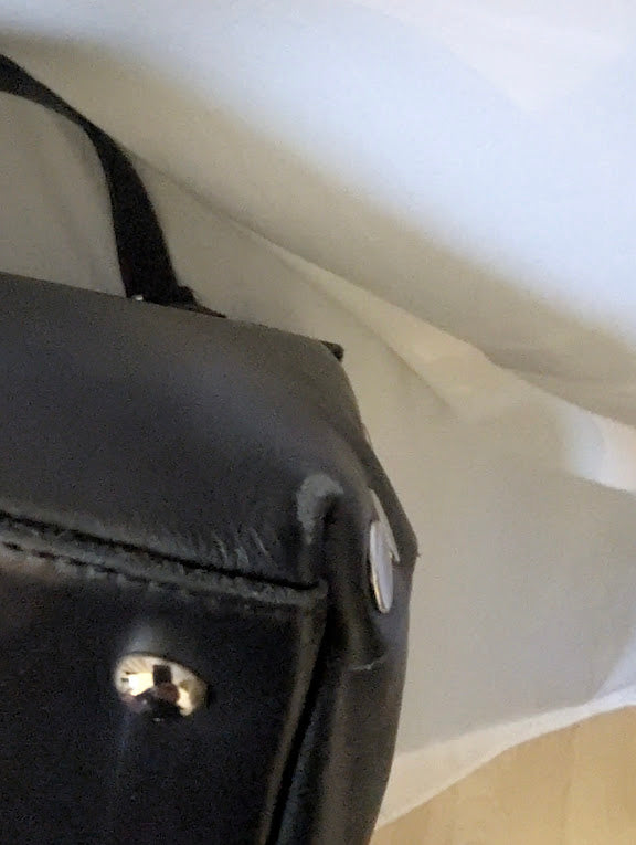 Zanellato Black Leather Handbag with Cross Body Strap