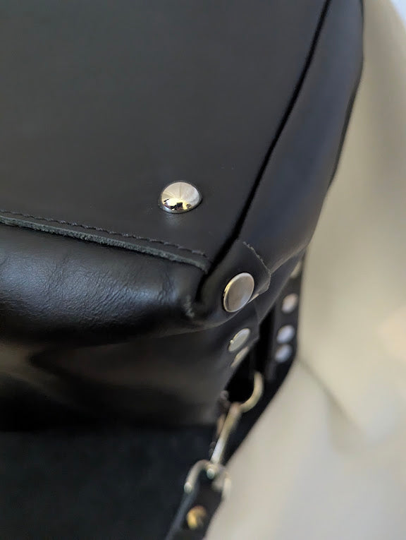 Zanellato Black Leather Handbag with Cross Body Strap