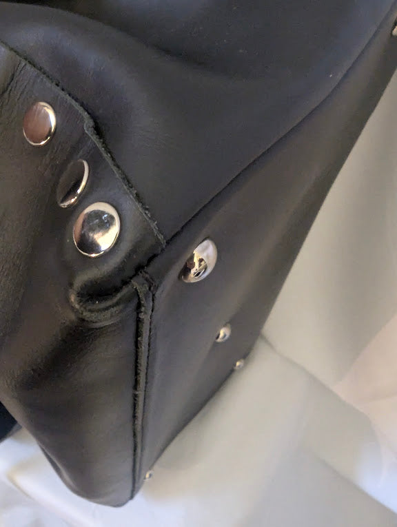 Zanellato Black Leather Handbag with Cross Body Strap