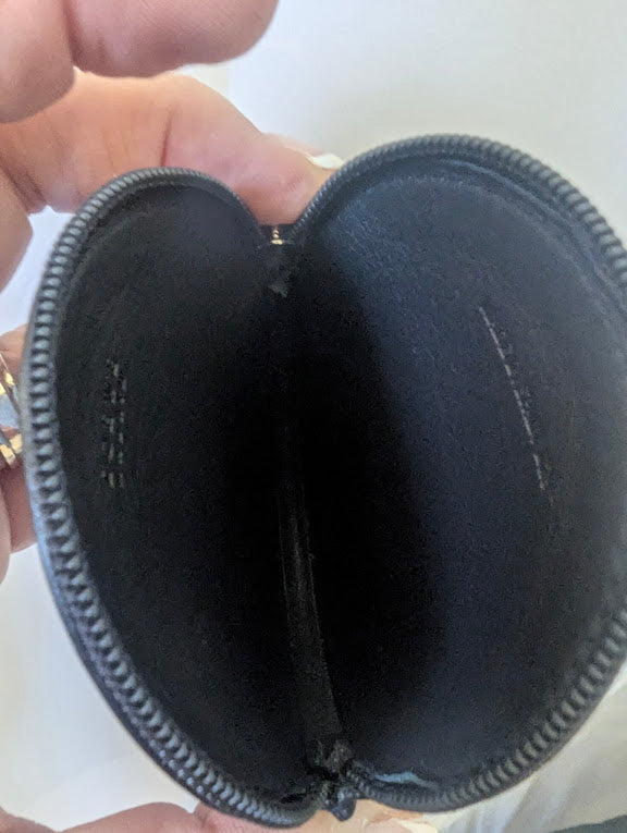 Loewe Blue Suede Round Coin Case