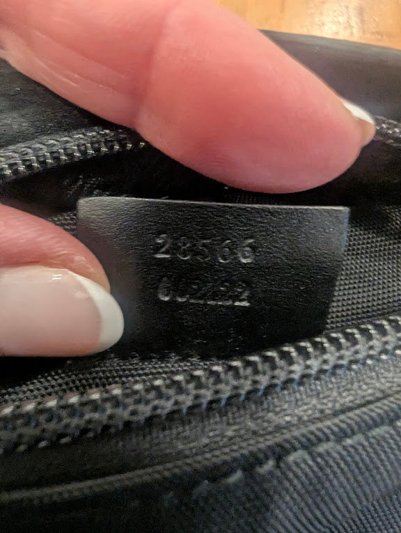 Gucci Black Canvas Waist Sling Bag