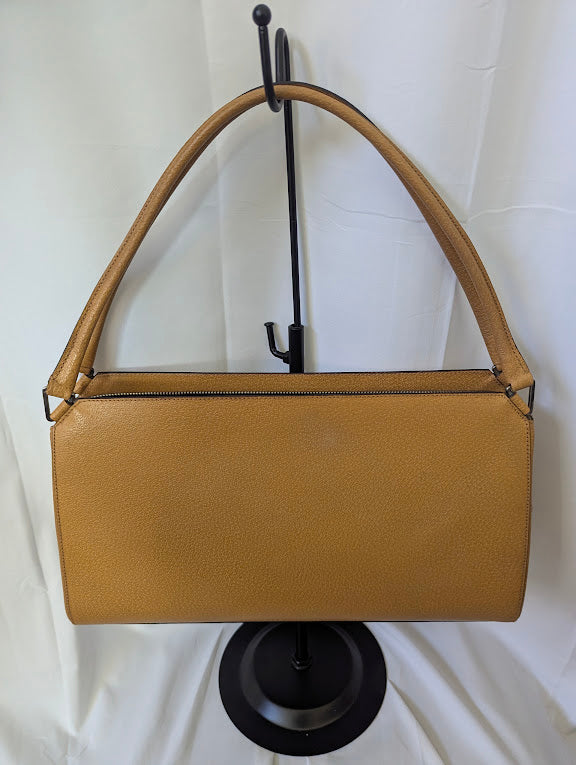 Prada Caramel Brown Leather Handbag