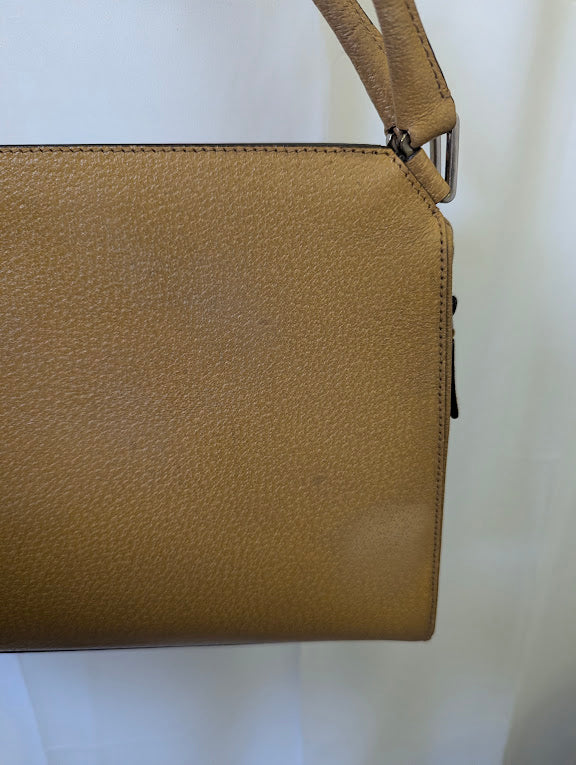 Prada Caramel Brown Leather Handbag