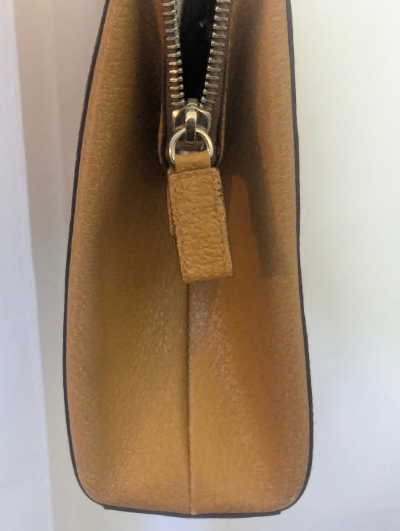 Prada Caramel Brown Leather Handbag