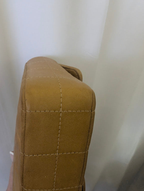 Chanel Chocolate Bar Flap East/West Quilted Lambskin Shoulder Bag – Caramel Brown