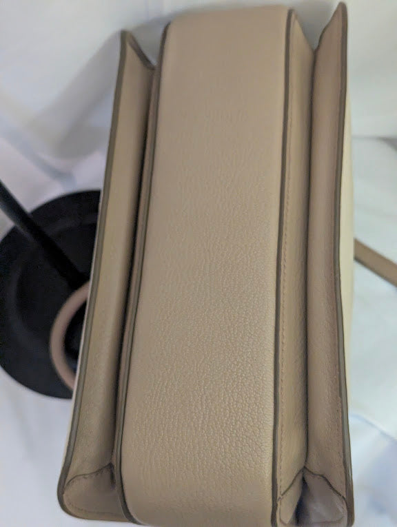 Miu Miu Madras Beige Leather Two - Way Handbag