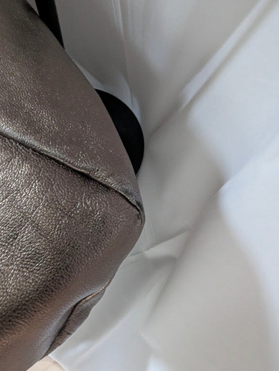 Ferragamo Vara Bow Metallic Leather Tote Bag