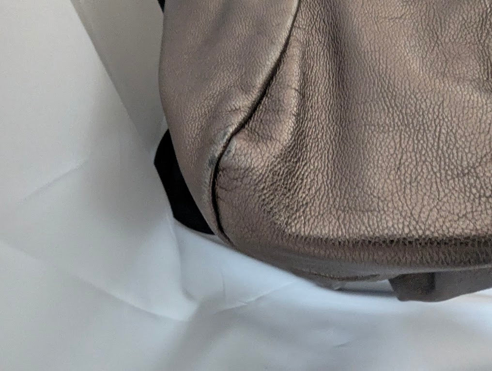 Ferragamo Vara Bow Metallic Leather Tote Bag