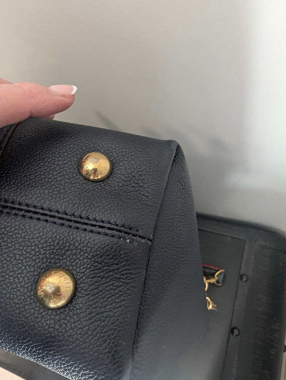 Louis Vuitton Melie Empreinte Hobo Shoulder Bag Navy and Red (2018)
