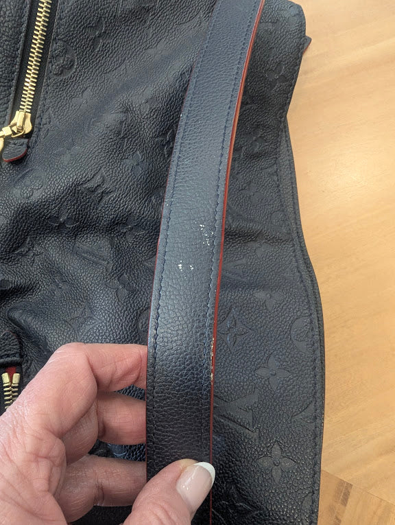 Louis Vuitton Melie Empreinte Hobo Shoulder Bag Navy and Red (2018)