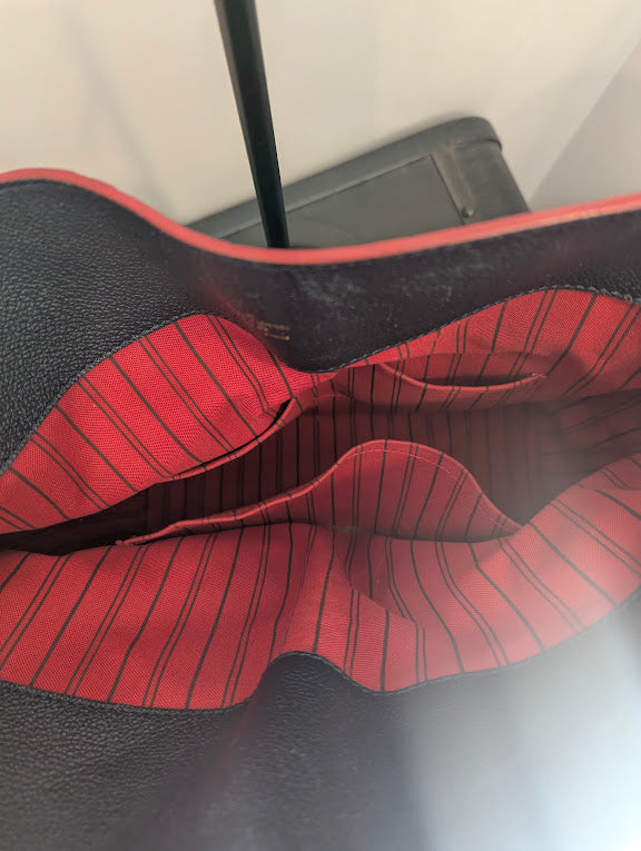 Louis Vuitton Melie Empreinte Hobo Shoulder Bag Navy and Red (2018)