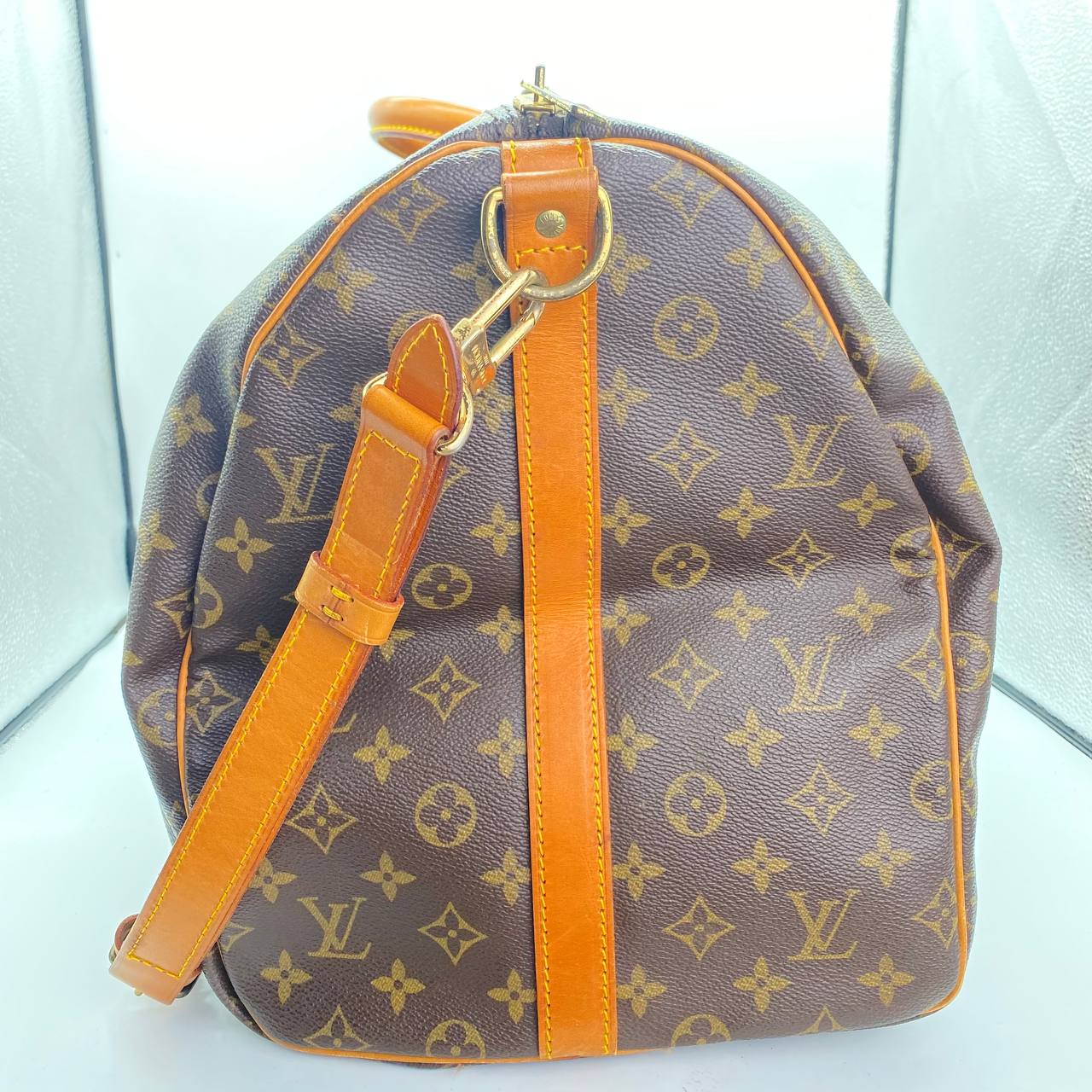 LOUIS VUITTON VINTAGE MONOGRAM KEEPALL 55 BANDOULIERE, MI872