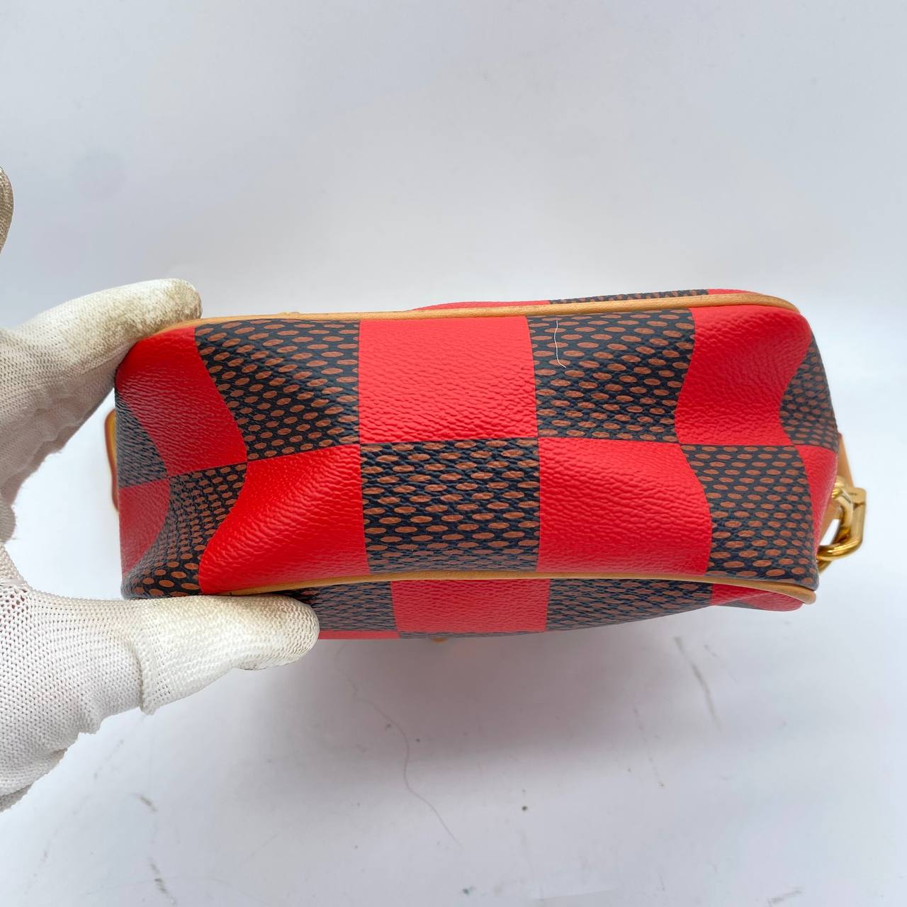 Louis Vuitton Damier Pop Chess Shoulder Bag, Red-Brown