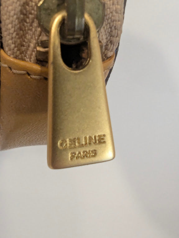 Celine Vintage Macadam Round Coin Purse