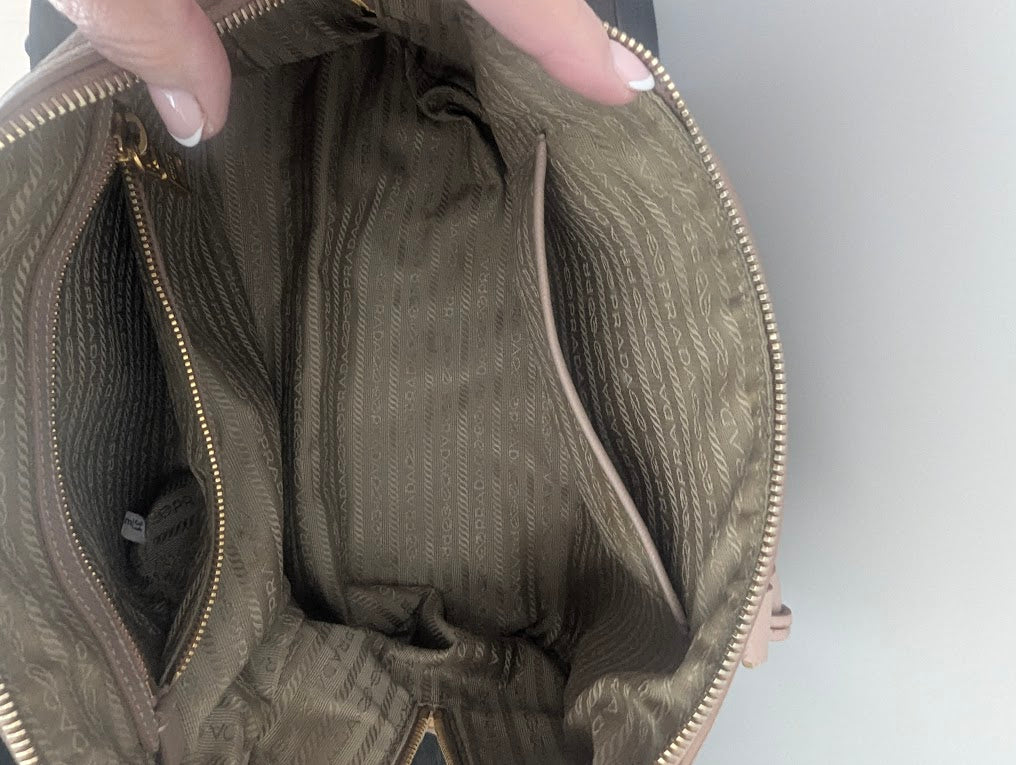 Prada Saffiano Mocha Beige Galleria Shoulder Bag