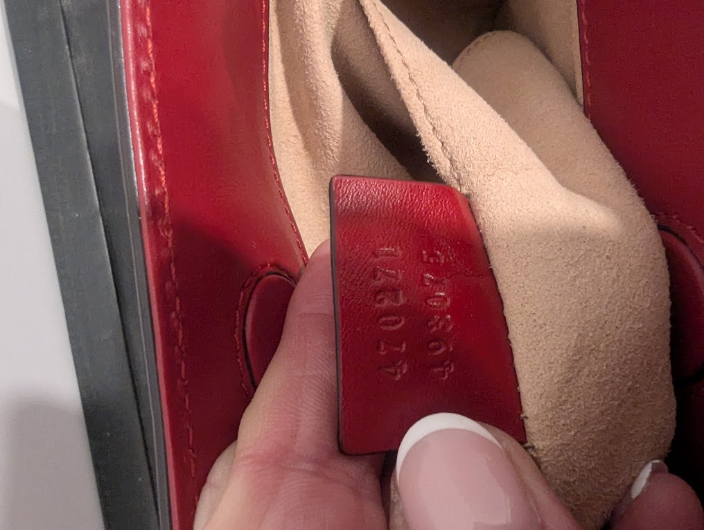 Gucci Red Mini Bamboo Nymphaea Satchel with Faux Pearls - No Strap