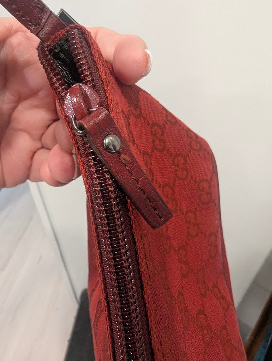 Gucci Boat Pochette Dark Red