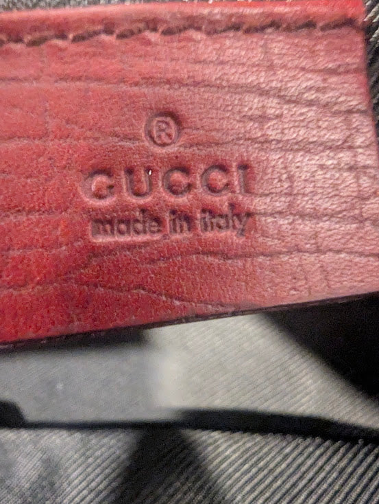Gucci Boat Pochette Dark Red