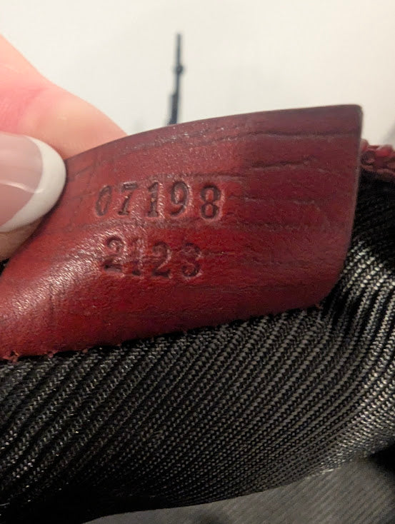 Gucci Boat Pochette Dark Red
