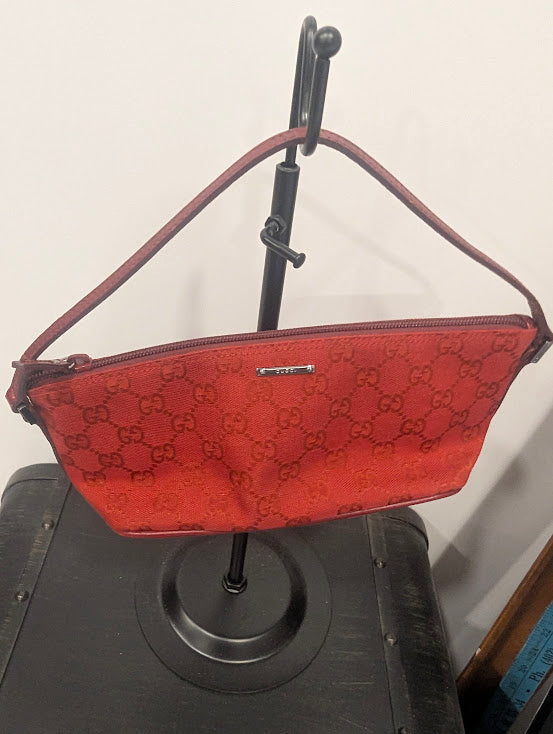 Gucci Boat Pochette Dark Red