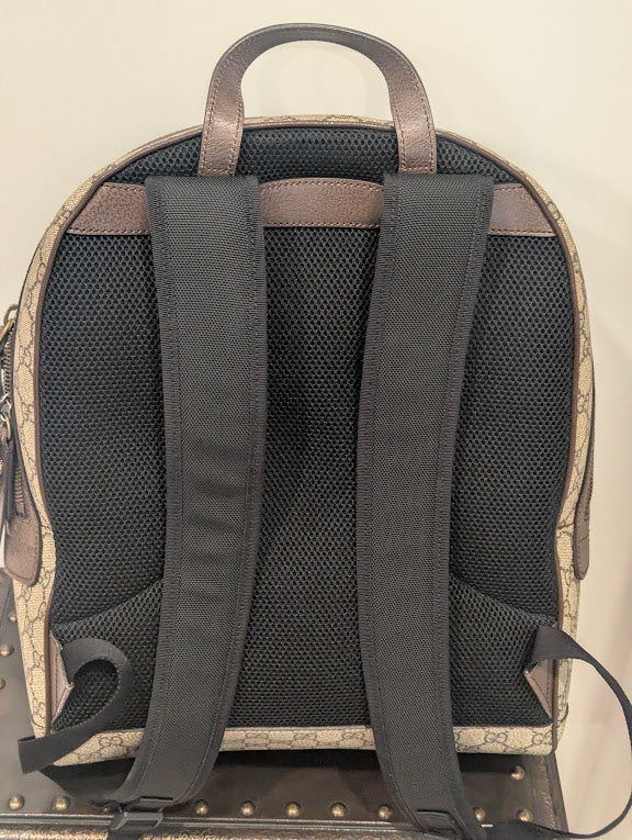 Gucci GG Supreme Animalier Embroidered Bee Backpack