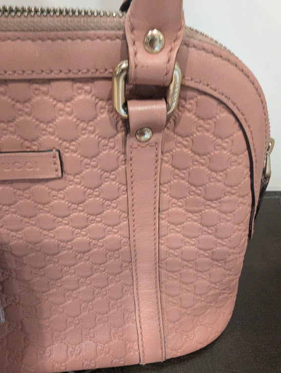 Gucci Microguccissima Mini Dome Soft Pink Crossbody