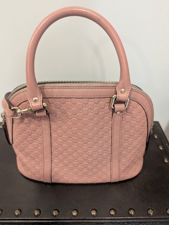 Gucci Microguccissima Mini Dome Soft Pink Crossbody