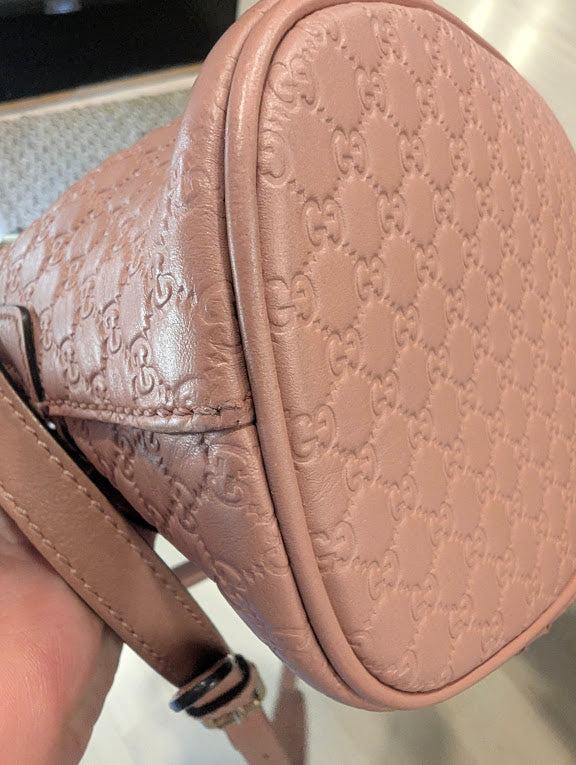 Gucci Microguccissima Mini Dome Soft Pink Crossbody