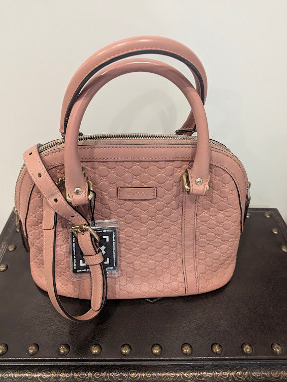 Gucci Microguccissima Mini Dome Soft Pink Crossbody