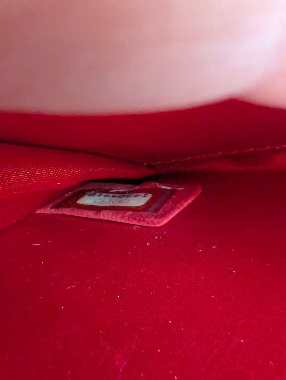 Chanel Quilted Chain Clutch Flap Red