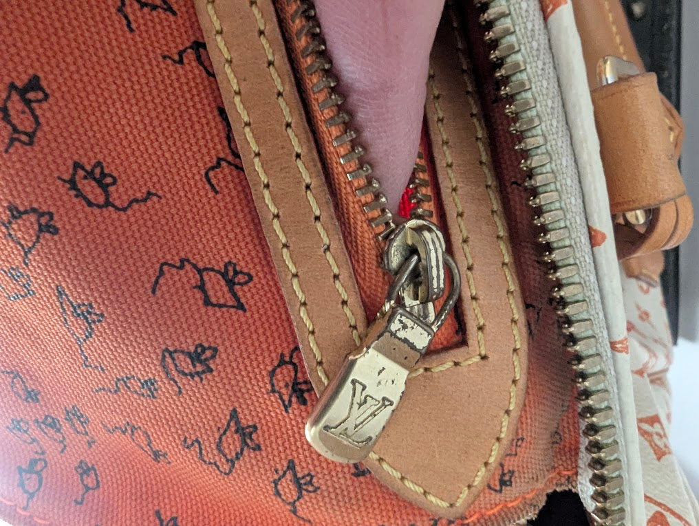 Louis Vuitton x Grace Coddington Catogram Monogram Canvas Speedy 30 Bandouliere