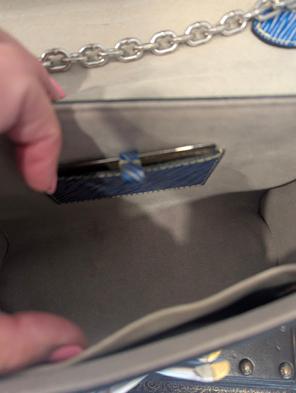 Louis Vuitton Twist PM Epi Lether Denim Blue