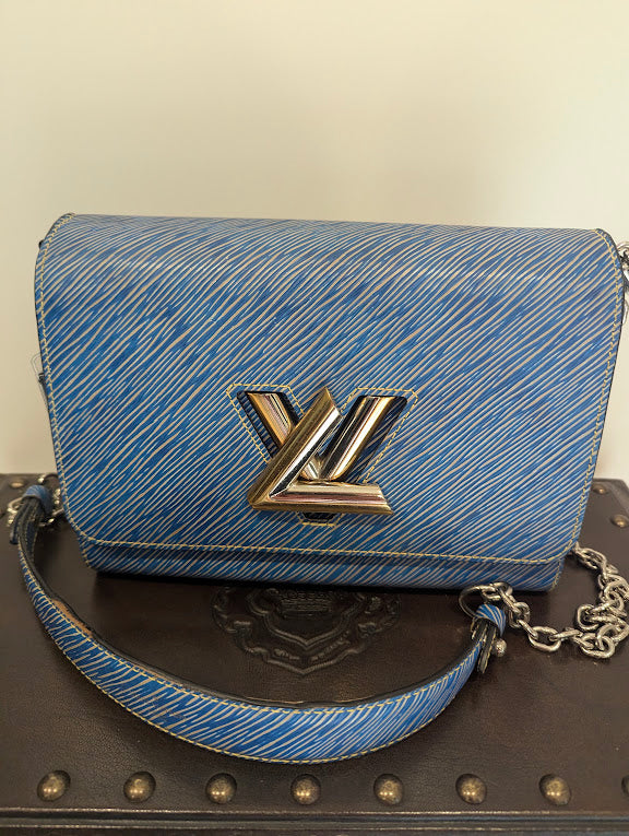 Louis Vuitton Twist PM Epi Lether Denim Blue