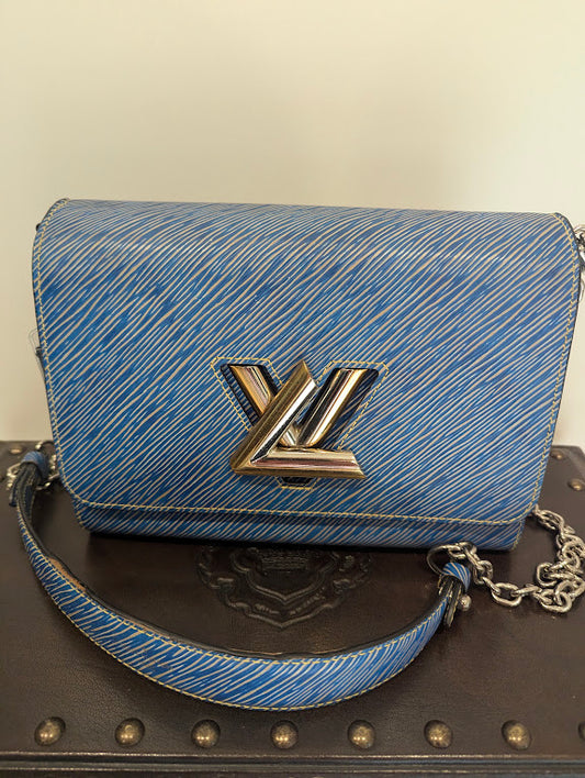 Louis Vuitton Twist PM Epi Lether Denim Blue