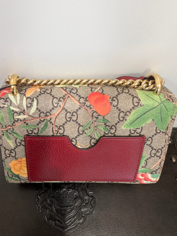 Gucci Padlock Tian Print GG Supreme Small Shoulder Bag