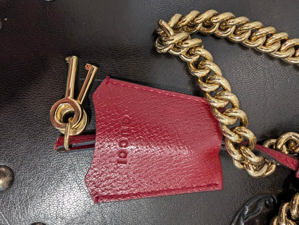 Gucci Padlock Tian Print GG Supreme Small Shoulder Bag