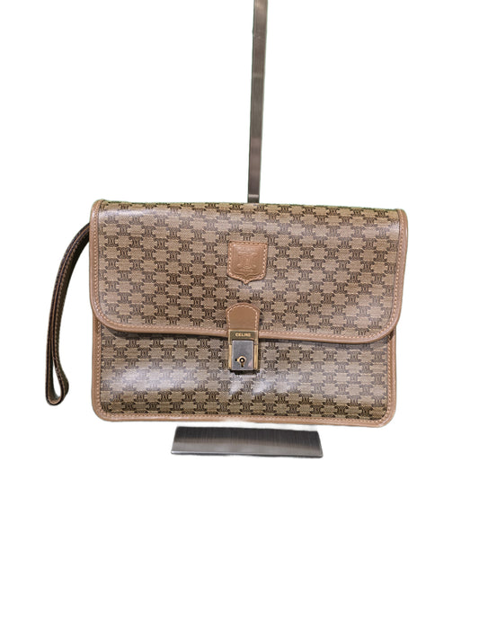 Celine Macadam Leather Clutch