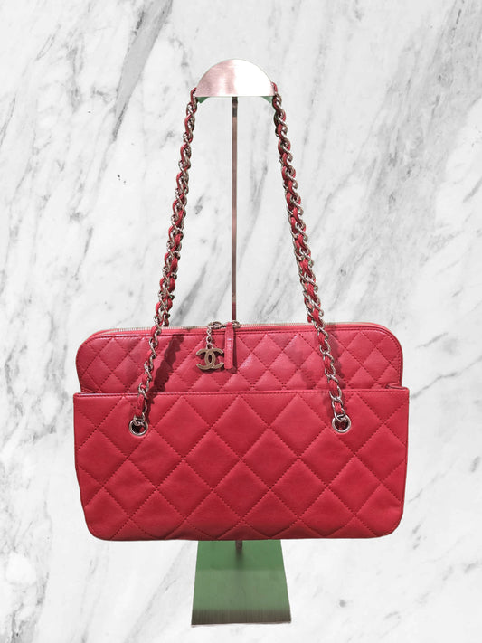 Chanel Dark Red Business Camera Bag