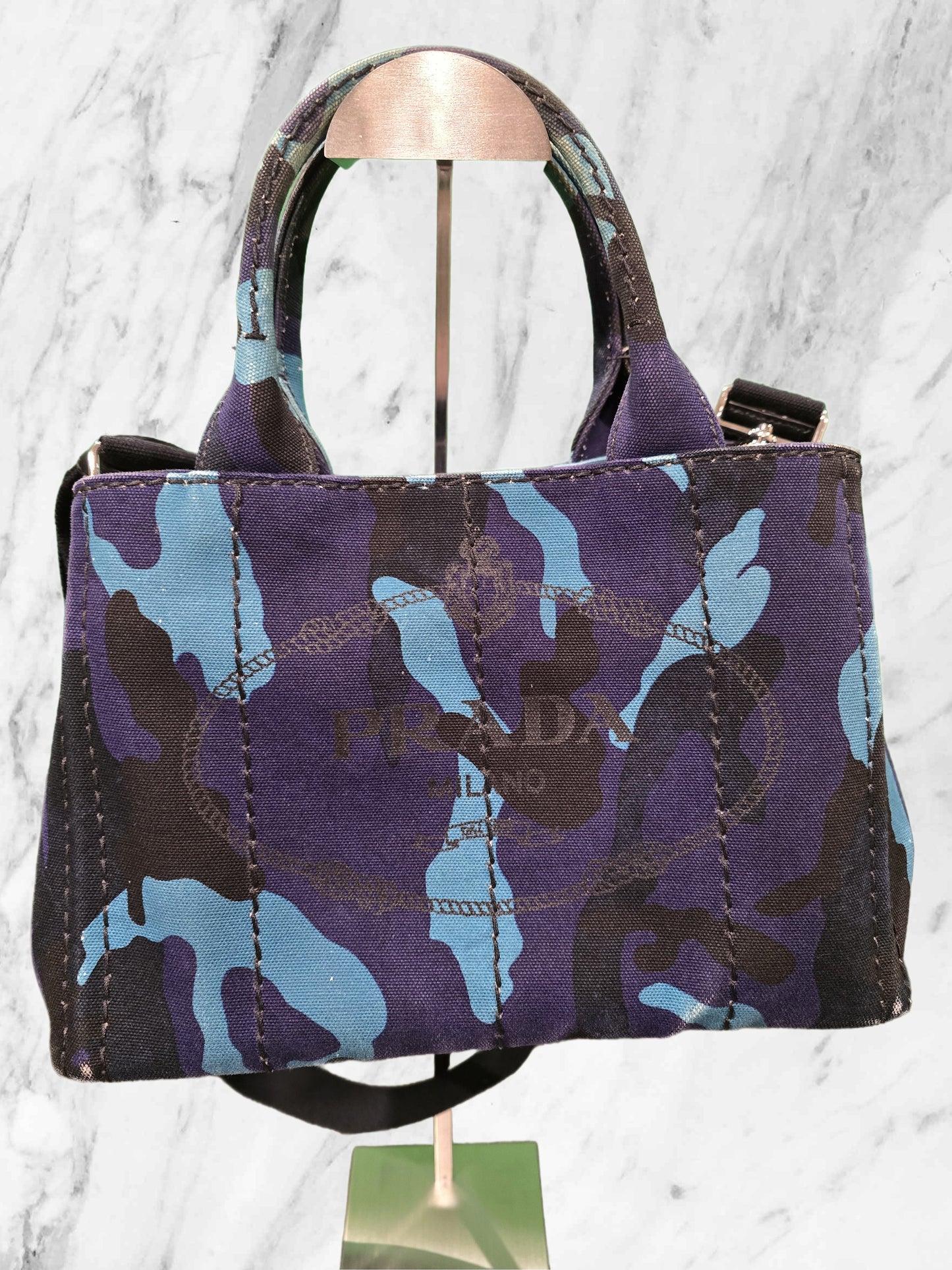 Prada Canapa Camo Tote