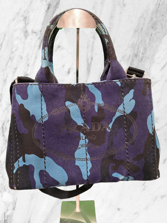 Prada Canapa Camo Tote