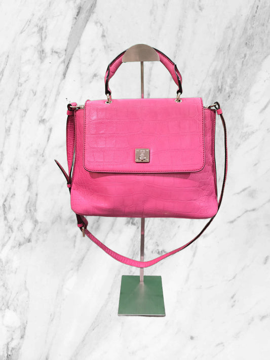MCM Hot Pink Crocodile First Lady bag