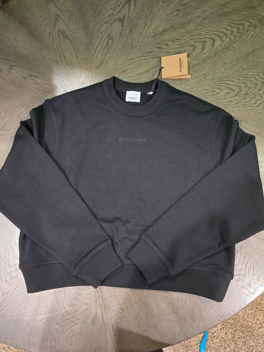 Burberry Black Crew Neck Sweatshirt - NWT