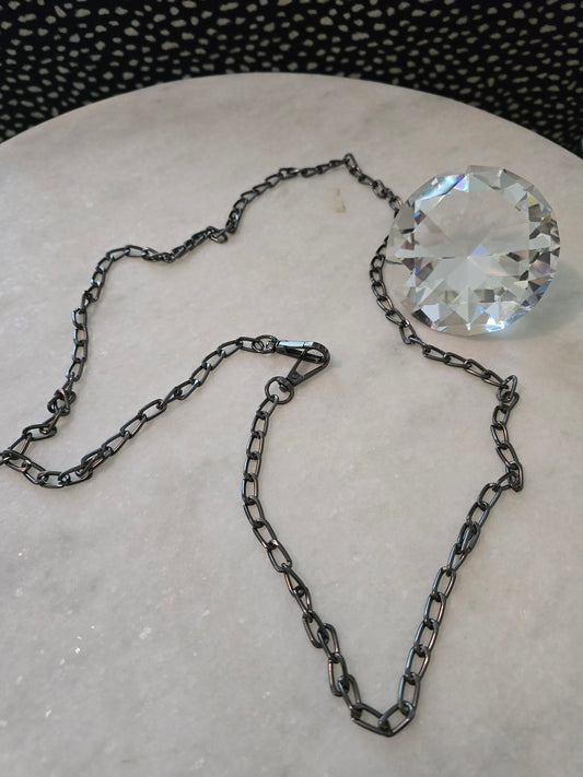 Purse Chain Black 47-inch