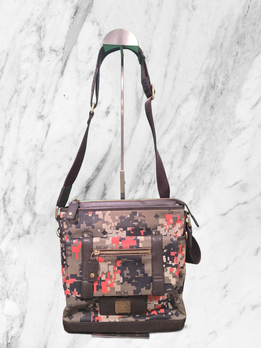MCM Vintage Digital Camo Messenger Bag