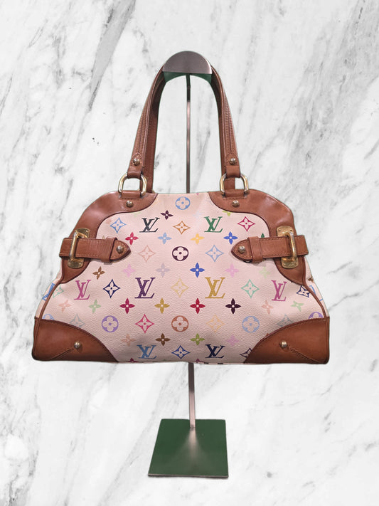 Louis Vuitton Multicolore Monogram Claudia - White x Takashi Murakami