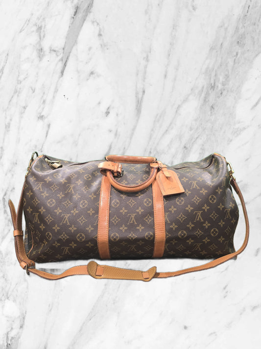 LOUIS VUITTON KEEPALL BANDOULIER TRAVEL BAG 55