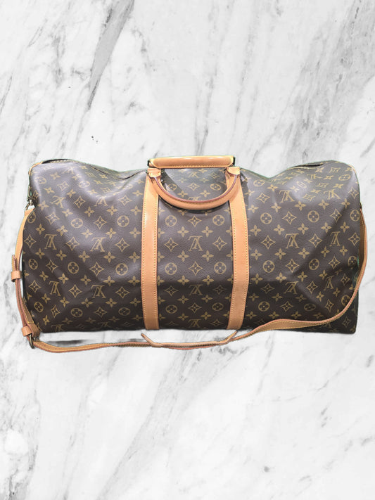 LOUIS VUITTON KEEPALL BANDOULIER TRAVEL BAG 60