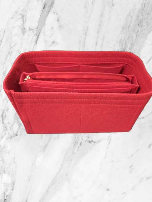 Handbag Insert in Red - Medium